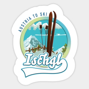 Ischgl Austria to ski Sticker